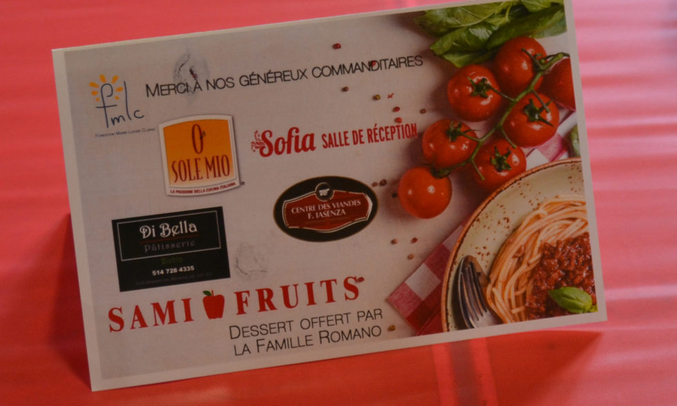 Remerciements – Soirée spaghetti FMLC 2018 Remerciements – Soirée spaghetti FMLC 2018