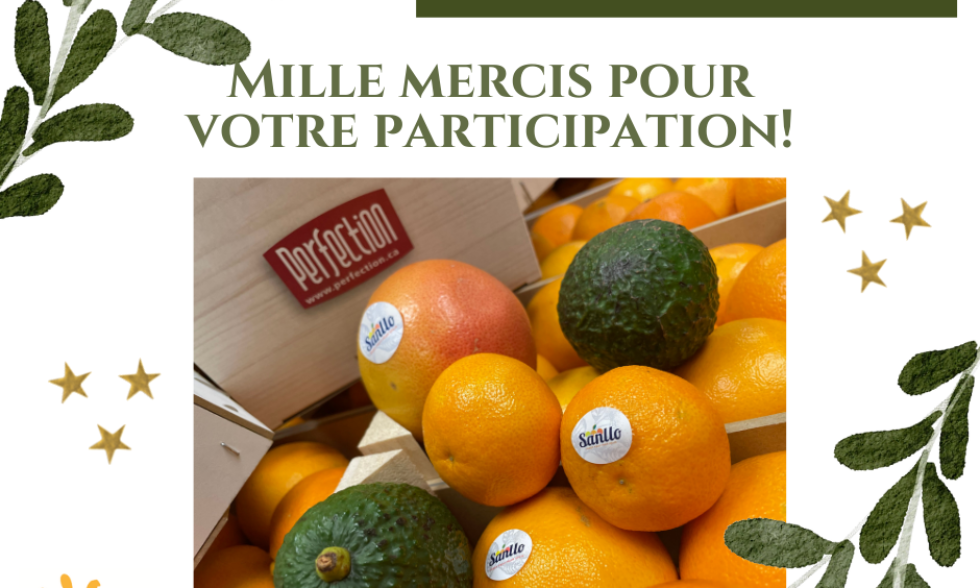 Remerciements – Campagne Agrumes Plus FMLC 2021 Remerciements – Campagne Agrumes Plus FMLC 2021